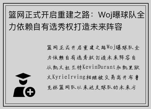 篮网正式开启重建之路：Woj曝球队全力依赖自有选秀权打造未来阵容